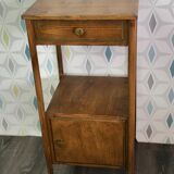 Painted metal bedside table