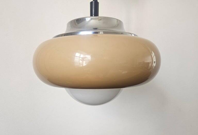 Rare Midcentury Pendant Meblo, Space Age, Harvey Guzzini, Italy, 1970s