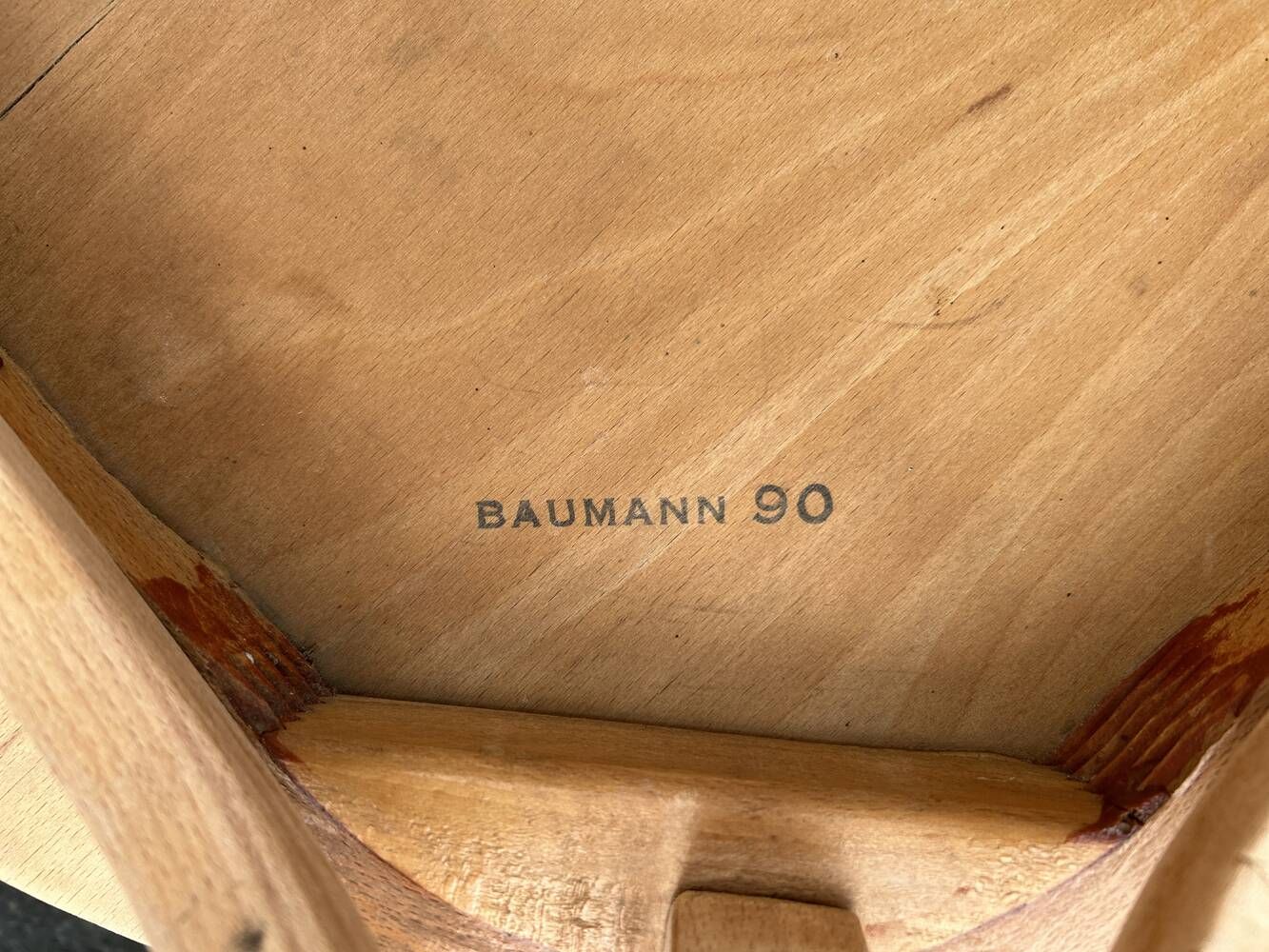 Set of 6 Baumann chairs No. 43, raw wood, ready to paint or sand