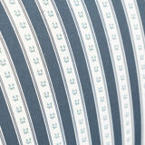 Armchair, striped fabric with flowers, 80s/90s