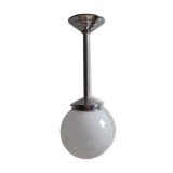 Ball opaline hanging lamp