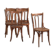 6 chaises anciennes en bois courbé – Europe centrale, circa 1900
