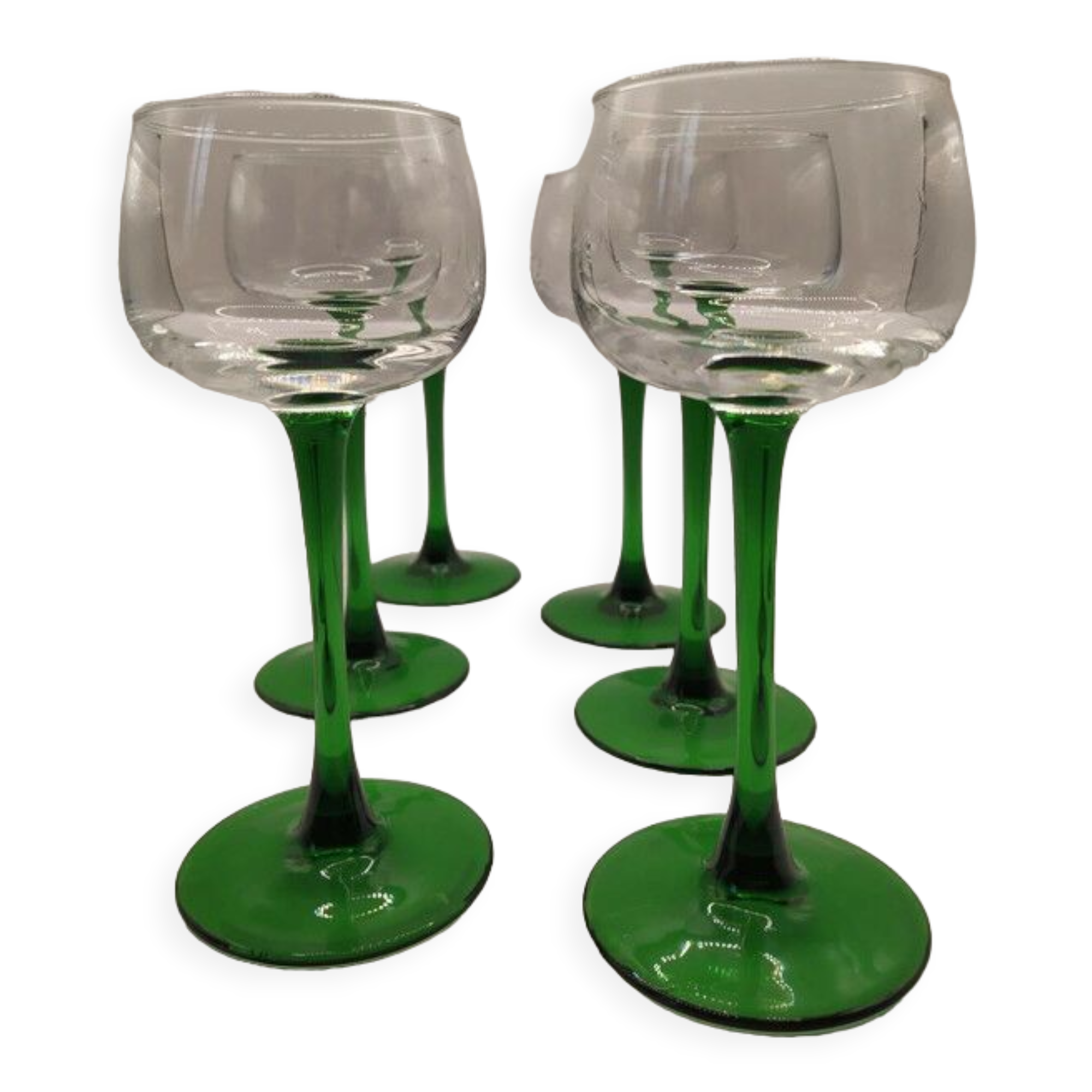 6 verres alsaciens à vin blanc