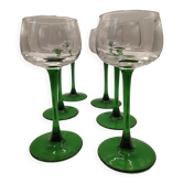 6 verres alsaciens à vin blanc