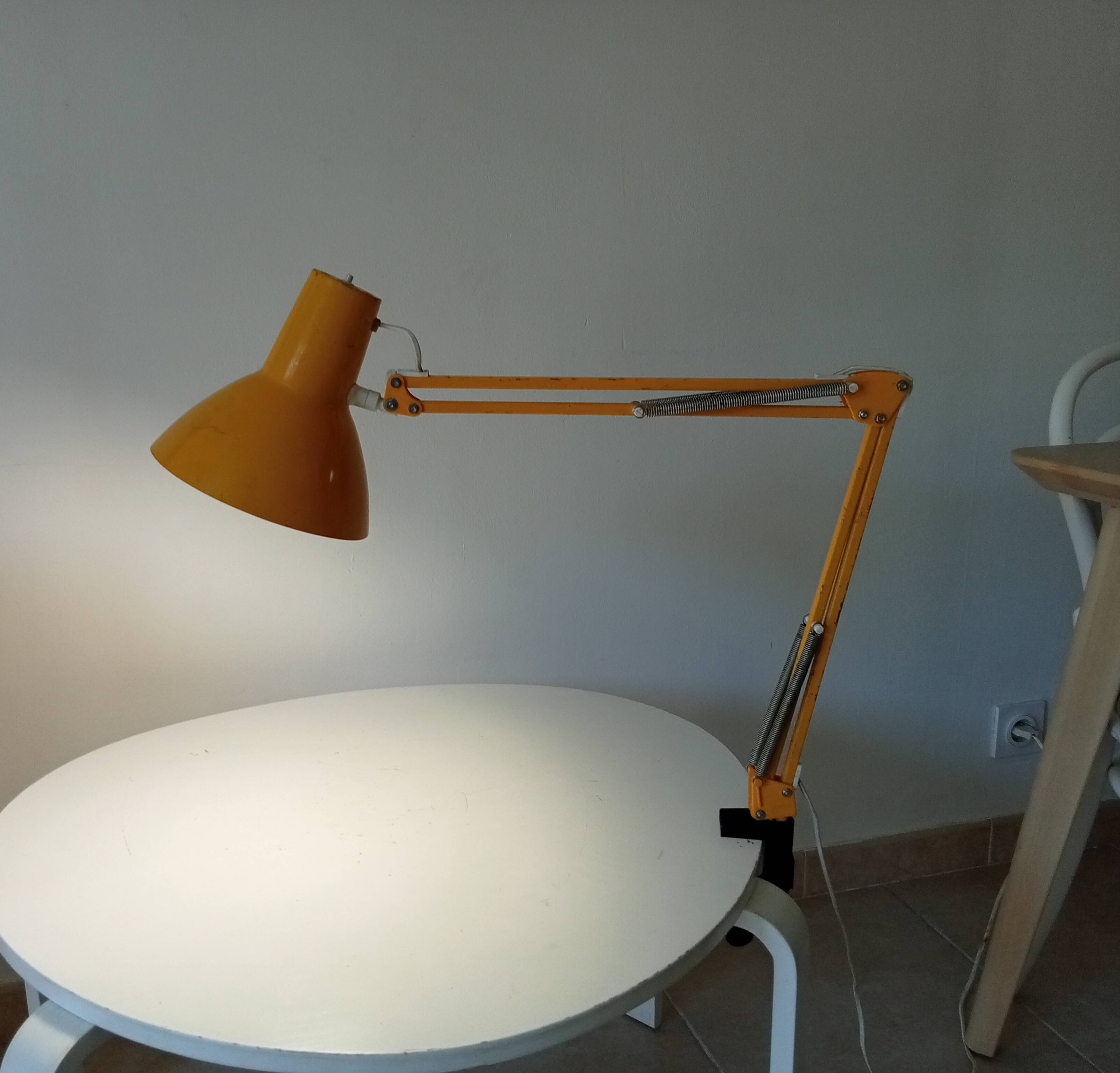 Vintage architect's lamp HCF Denmark 1970s