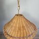 Suspension en osier vintage