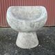 Vintage robert pansart outdoor armchair for elo in fiber cement.