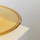 Bol en verre de Murano XL Amber avec motif strié, Italie années 1920 – bol décoratif pour fruits, cadeau en verre vintage