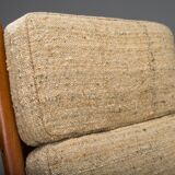 Ensemble de fauteuil à dossier haut et ottoman Senator en teck par Ole Wanscher pour Poul Jeppesen Collectors, Cado, années 1960