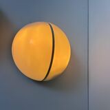 Pair of metal and opal perspex wall lights, Germany 1970