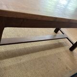 Wooden farmhouse table