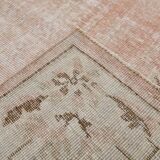 7x10 Pale Red & Beige Large Turkish Area Rug, 210x306Cm