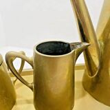 Art Nouveau brass tea set 1900