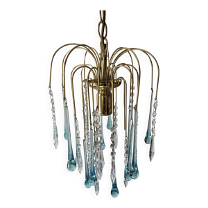 Lustre vintage cascade - transparent