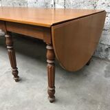 Former large oak farm table early 20th vintage