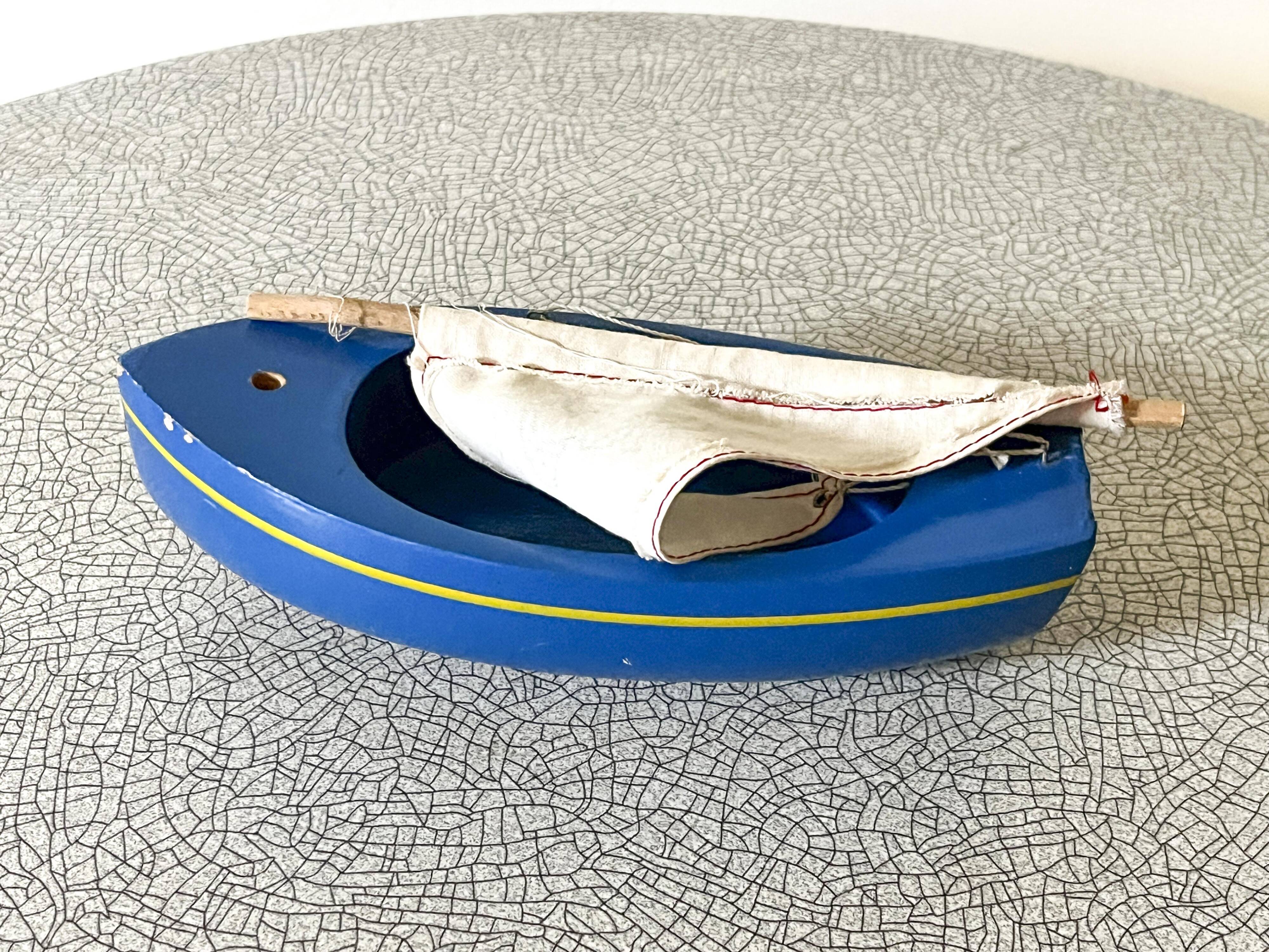 Tirot 201 basin sailboat in wood, French brand.