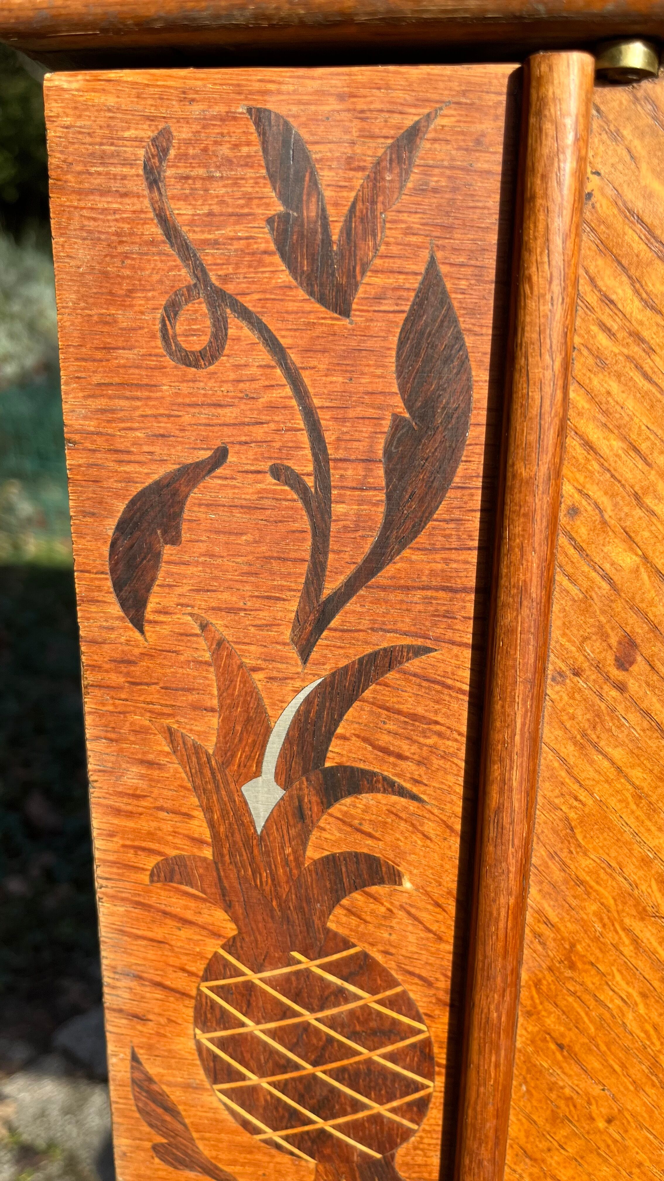 Oak and marquetry row 50s