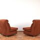 Mid-Century Italian Lounge Chairs, 1970s, Set of 2