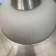 Scandinavian aluminium & opaline suspension - LYFA design by Bent Karlby