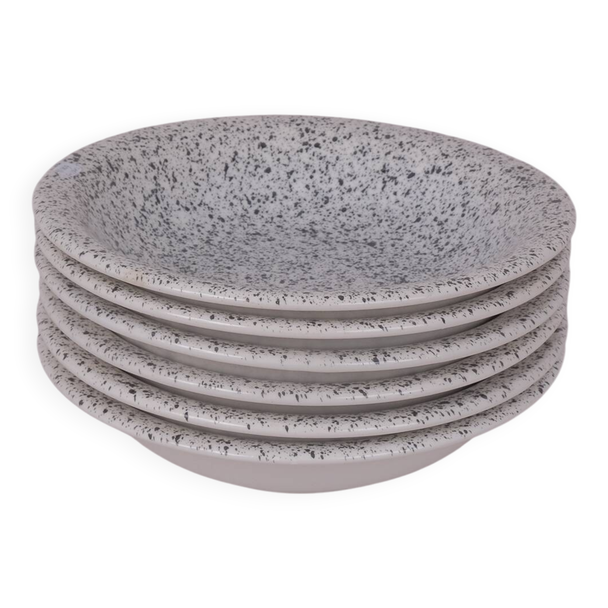 Speckled deep plates x6