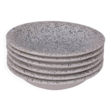 Speckled deep plates x6