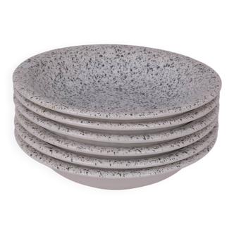 Speckled deep plates x6