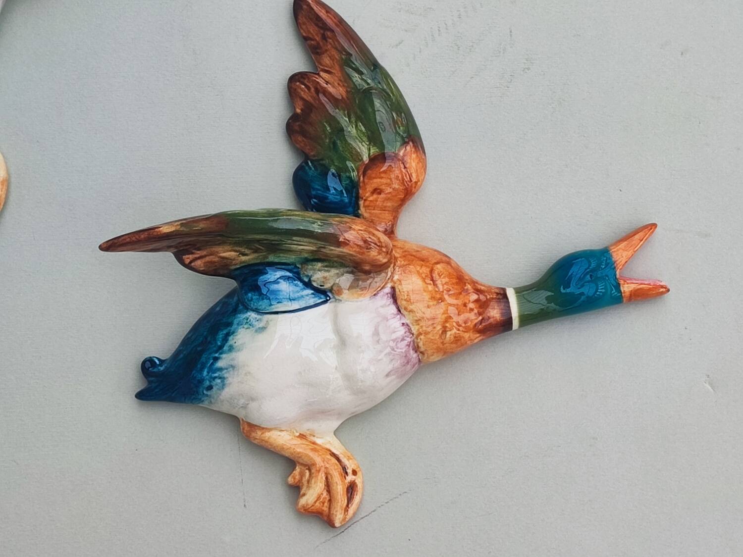 Pair Beswick duck wall decorations