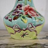 Important earthenware vase by Longchamp, Art Nouveau - 1900