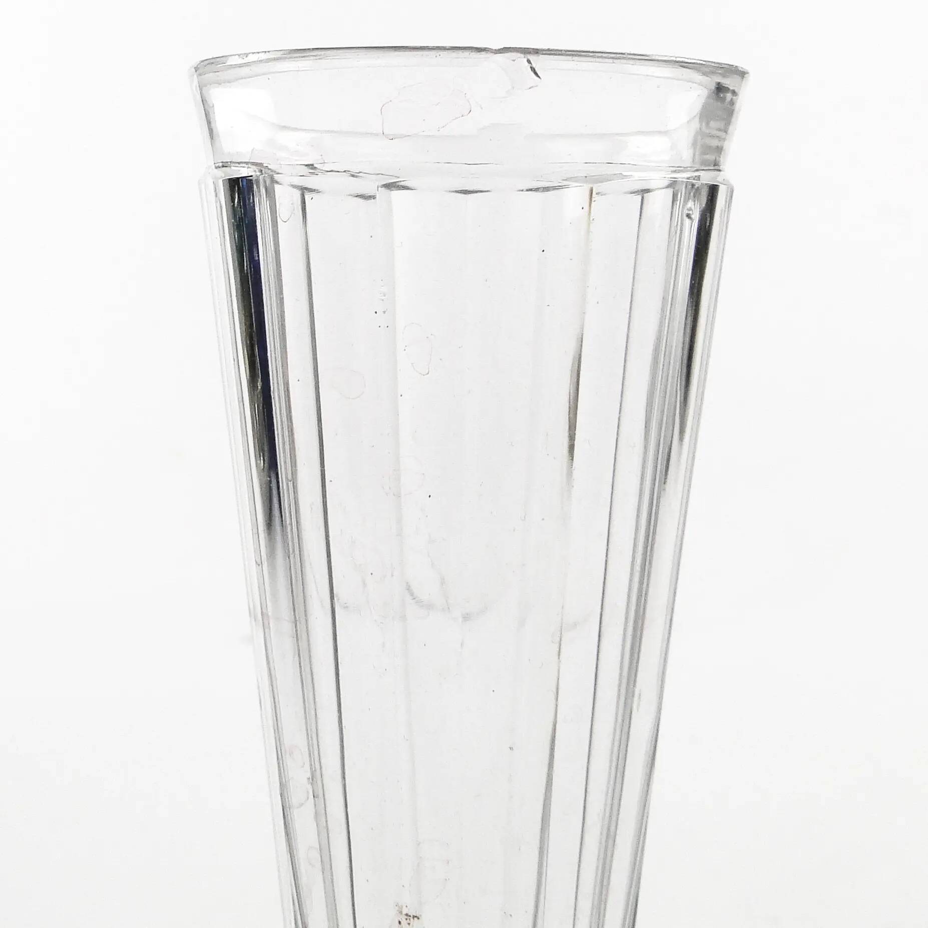 Gobelet Biedermeier, cristal transparent, République tchèque, 19e siècle