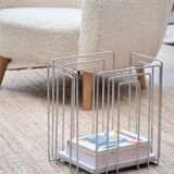 TMP magazine rack in chrome by Willi Glaeser