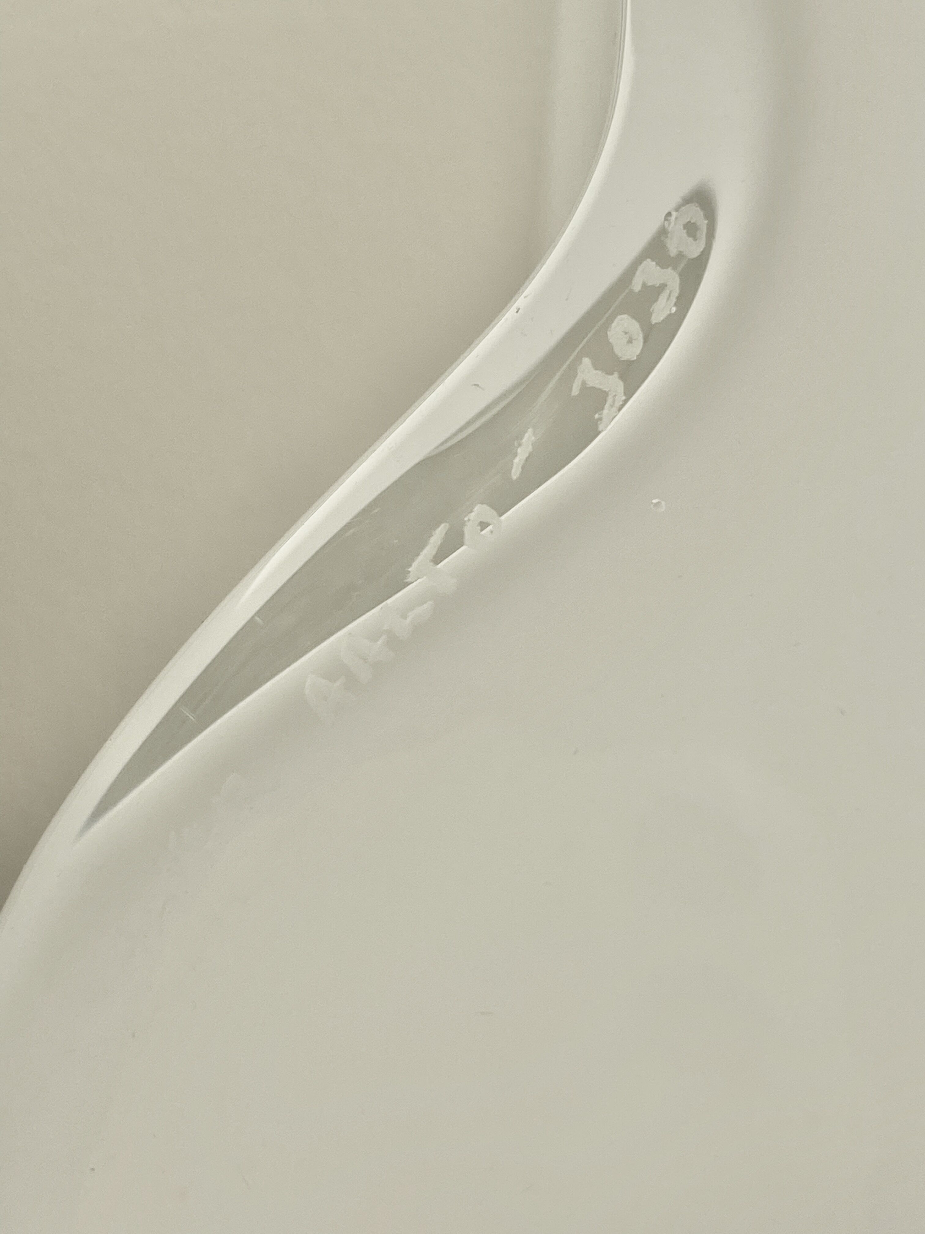 Vintage Hand Signed White 3030 Littala Alvar Aalto Savoy Vase