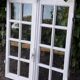 Old oak window H96.9xL81cm small panes