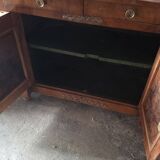 Buffet Empire period bronze marquetry walnut and fruit tree