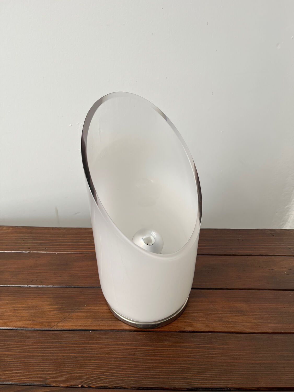 Leucos desk lamp in Murano glass, Italy, 1970.