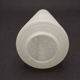 French vintage retro white opaque patterned glass replacement shade