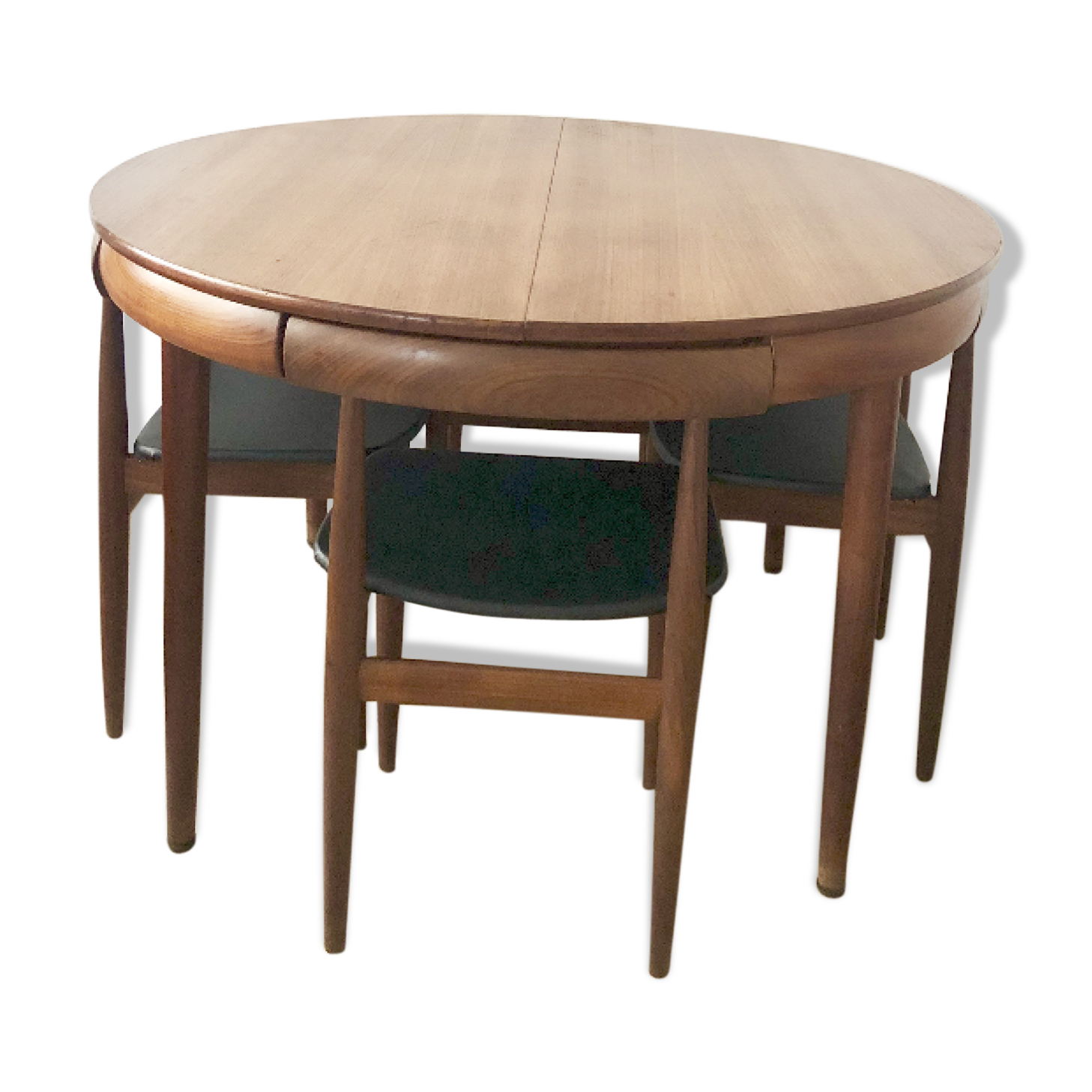 Set table and Chair Hans Olsen 1950 Scandinavian teak