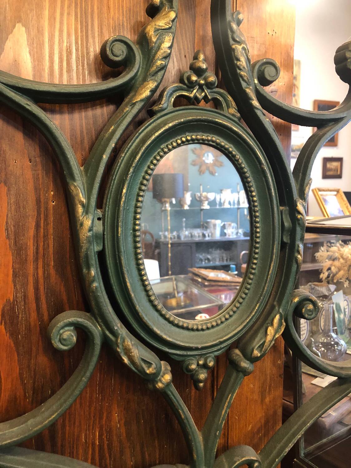 Cast iron coat rack 19th Alfred Corneau Frères Charleville