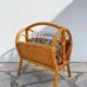 Panier / porte-revues rotin vintage