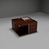 Modular wood and metal bar table by Luigi Sormani for FIARM, Italy 1960s