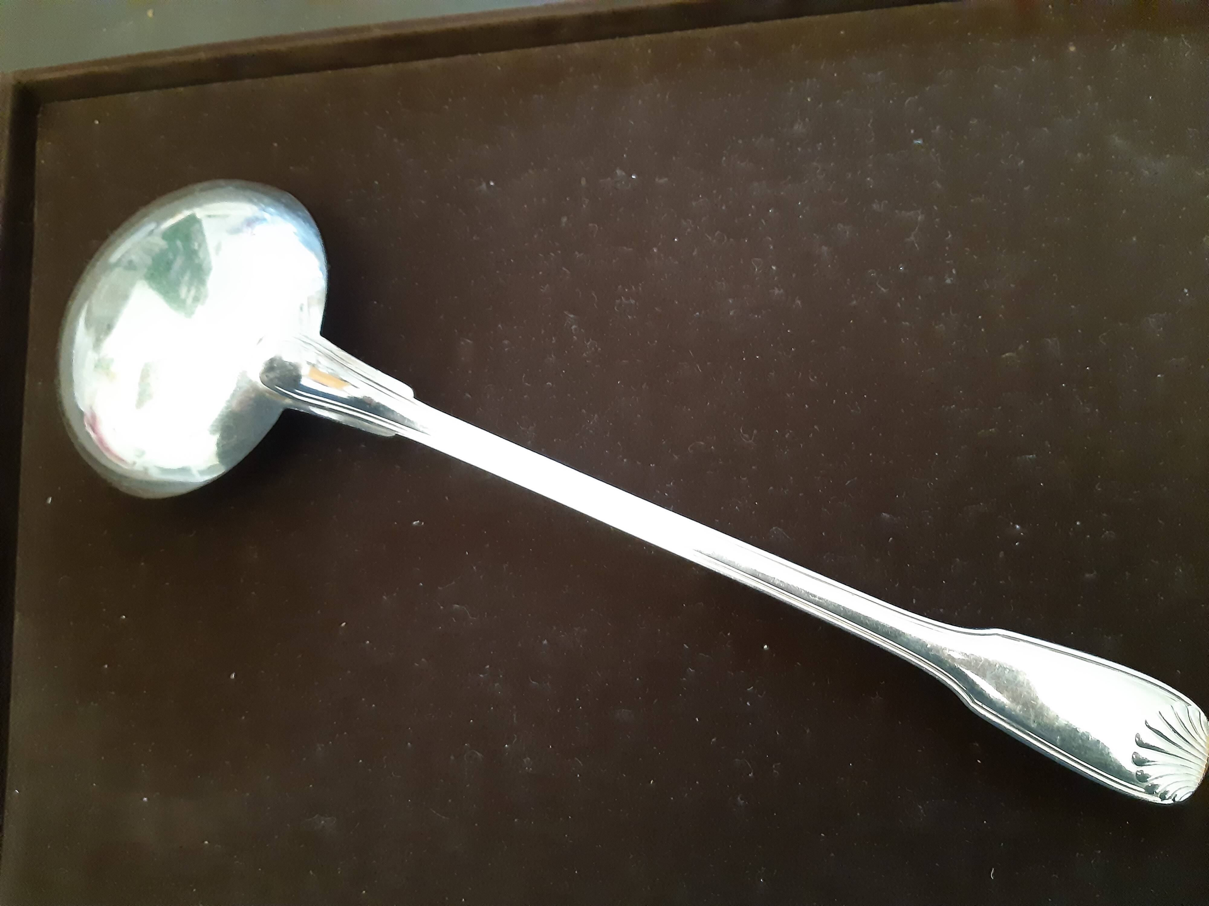 Ladle shell Ercuis silver metal