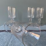 Lot de 4 verres à pieds anciens
