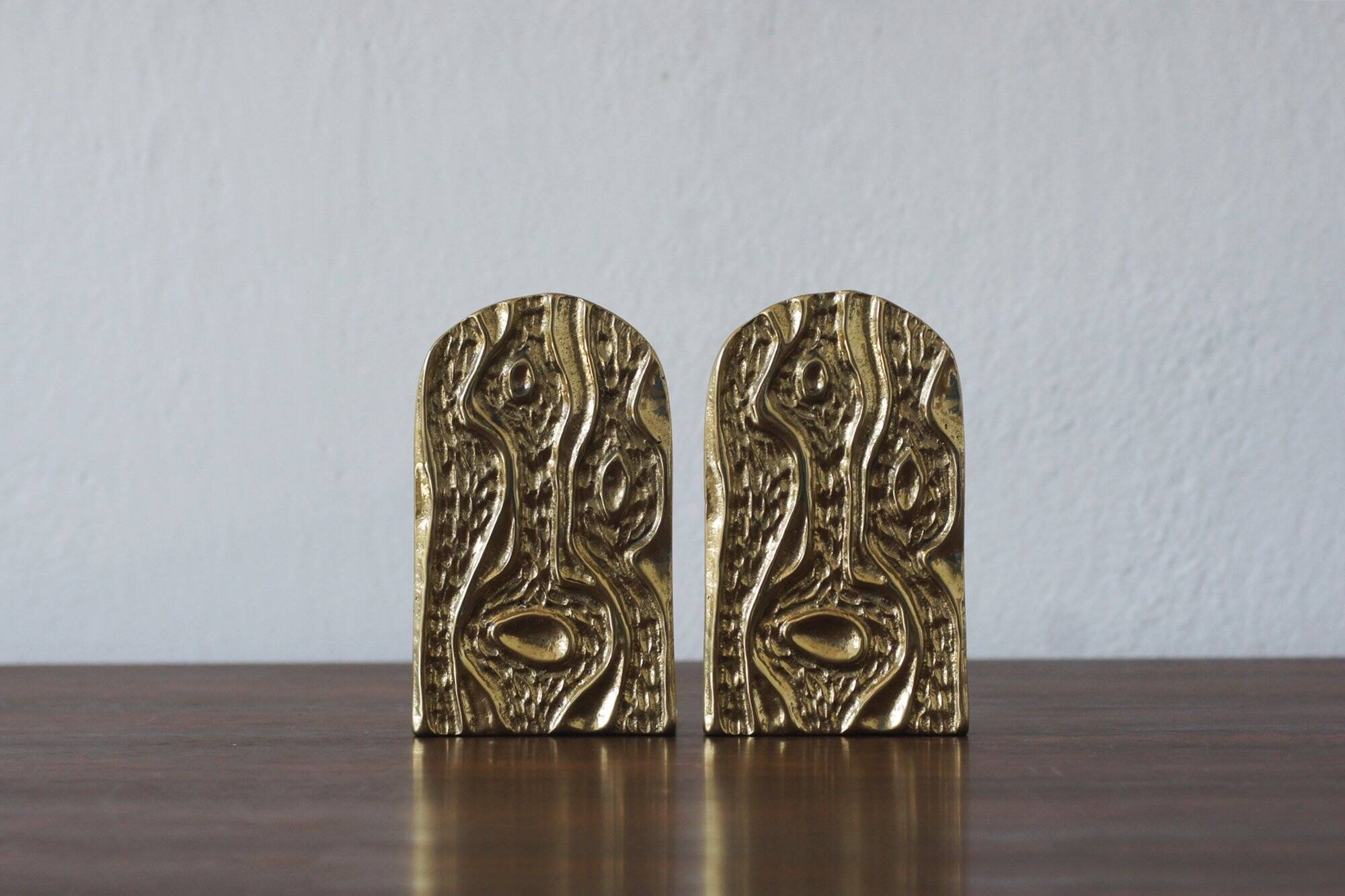Mid-Century Modern Brass Bookends, 1960s, Set of 2
