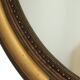 French Oval Gold Baroque-Style Mirror with Roses 58cm