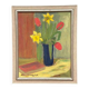 Original Swedish Oil On Panel – “Spring Bouquet” By K Lundquist – Vintage & Framed