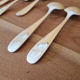 Christofle - Set of 6 Dax model table spoons in silver plated metal