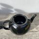 Black fine porcelain teapot
