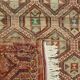 Grand Kilim Oushak Vintage Geometric Red Beige 300 x 160 cm