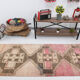 Brown & beige rug 301x91cm