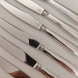 Silver-plated metal cheese knives