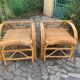 Chaises longues vintage en rotin